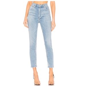 AGOLDE Nico High Waist Ankle Slim Fit Jeans in Wash Embark Size US 25 NWOT